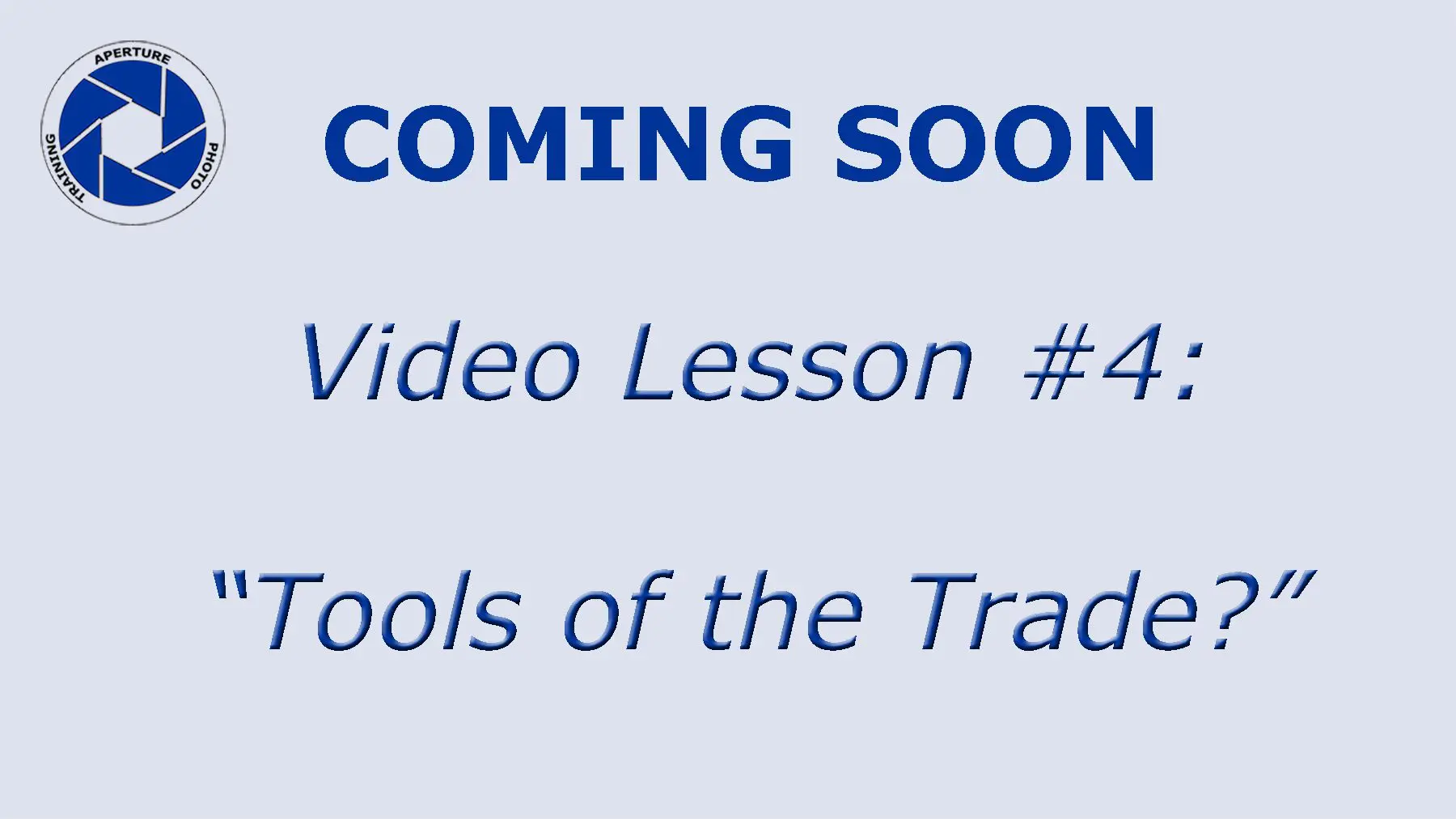 Text about a video lesson titled “Tools of the Trade?”